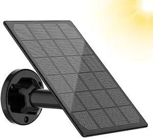 StartVision Solar Panel for Rechargeable Battery Outdoor Camera,Waterproof Solar Panel with 9.8ft USB Cable, Continuously Power for Outdoor Security Camera,5V 3.5W Micro USB Port