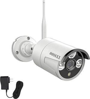 OOSSXX Microphone Inside Outdoor Security 1080P Camera, IP67 Waterproof WiFi Camera, Wireless Surveillance Camera with Night Vision Wireless 1080P Extend Camera for Old System