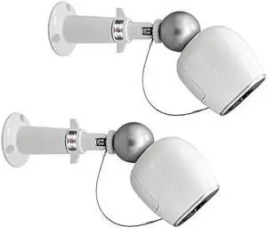 Haoyou (Metal 2 Pack) 360 Degree Adjustable Security Wall Mount Equipped with Security Rope,Compatible with Magnetic Arlo/Arlo pro/Arlo pro 2