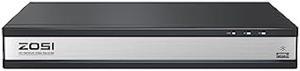 ZOSI H.265+ 1080P FHD 16 Channel DVR for Home Security Camera System, Hybrid 4-in-1(Analog/AHD/TVI/CVI) Surveillance CCTV DVR Recorder, Motion Detection, Remote Access, Email Alarm, No Hard Drive