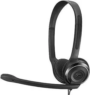 EPOS Consumer Audio Sennheiser PC 8 USB - Stereo USB Headset for PC and MAC with In-line Volume and Mute Control, Black, Small