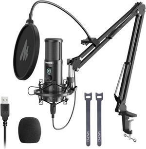 MAONO USB Microphone, Professional Condenser Computer PC Mic with One-Touch Mute, Gain Control for Podcast, Recording, Gaming, Streaming, Zoom Meeting, Instruments, Studio, YouTube, Discord PM421 MAONO USB Microphone, Professional Condenser Computer PC Mic with One-Touch Mute, Gain Control for Podcast, Recording, Gaming, Streaming, Zoom Meeting, Instruments, Studio, YouTube, Discord PM421