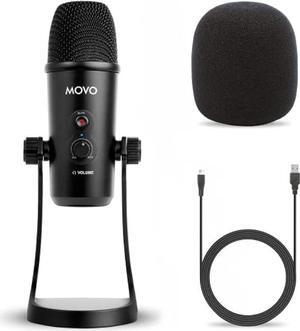 Movo UM700 Desktop USB Microphone for Computer with Adjustable Pickup Patterns Perfect as a Podcast Microphone, Streaming Microphone, Gaming Microphone, PC Microphone, ASMR Microphone and More