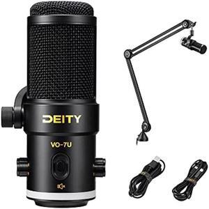 Deity VO-7U Boom Arm Kit USB Broadcast Microphone Dynamic USB Mic with RGB Lighting Effect for Phones Laptop PS5 Xbox Live Stream Conference Broadcast