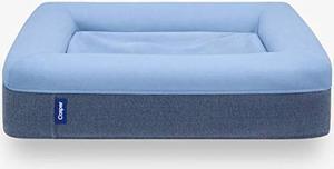 Casper Dog Bed, Plush Memory Foam, Large, Blue, 35.0L x 45.0W x 7.0Th