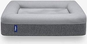 Casper Dog Bed, Plush Memory Foam, Large, Gray