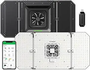 VIVOSUN Smart Grow System with The AeroLight A200SE, 200W LED Grow Light w/Integrated Circulation Fan & GrowHub Controller E25, Establish an Intelligent Grow Environment