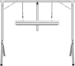 iPower 2 Feet T5 Fluorescent Grow Light System with Foldable Stand Rack for Plant Seed Starting, 24W, 1 Pack