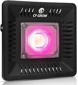 Waterproof 100W LED Grow Light Full Spectrum, New Technology COB LED Grow Light, Natural Heat Dissipation Without Noise, Suitable for Plants All Growing Stage Indoor or Outdoor.