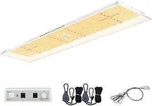 Mars Hydro 2023 New TSL2000 300 Watt Led Grow Lights for Indoor Plants, Sunlike Full Spectrum Dimmable Daisy Chain Growing Lamps for Hydroponics Seedling Veg Bloom in 4x2/5x3 Grow Tent Greenhouses
