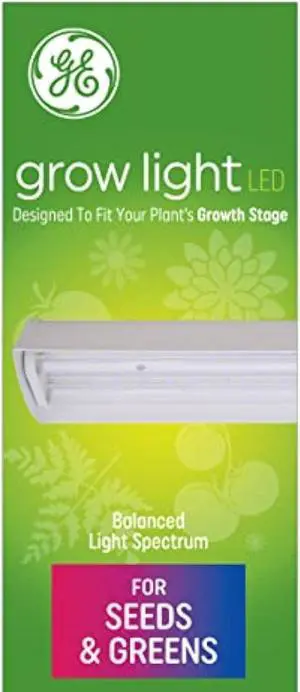 GE Grow Light for Plants, LED Plant Light Fixtures for Seeds and Greens with Balanced Light Spectrum, 24 Inches