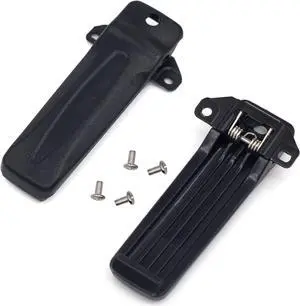 Kymate KBH-10 Belt Clip Compatible for Kenwood NX240 NX340 TK-270G TK-272G TK-2200 TK-3200 TK-3300 TK-280 TK-380 TK-290 TK-390 TK-260G TK-2302 TK-3302 Two Way Radio walkie Talkie 2Pack