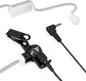 Decibullz 3.5mm Radio Headset Receiver, Listen only Acoustic Coil Tube Radio Headset kit for Two Way radios, transceivers & Radio Speaker mic Jacks