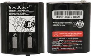 GoodQbuy 2Pcs 700mAh 3.6V Replacement NiMH Two-Way Radio Battery Packs for Motorola Talkabout Radios MS350R MT350R EM1000 MC220R MR355 FV800 T4800