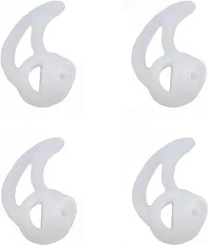 Silicone Fin Ear Mold for Two Way Radio Earpiece Replacement Earmold Earbud Tips for Surveillance Police Earpiece Coil Tube Headset (2 Pair Fin Large Left Ear)