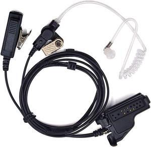 2 Wire Acoustic Tube Earpiece Mic Headset Mic Compatible with Motorola XTS 1500 XTS 2500 XTS 3000 XTS 3500 XTS 5000 XTS 5000R HT 1000 JT 1000 MTX 9000 MTS 2000 GP 9000 Two-Way Radio