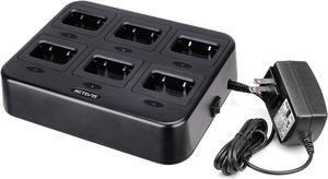 Retevis RT68 NR10 Six-Way Charger, Multi Unit Rapid Charger for Retevis RT68 NR10 Walkie Talkie and Battery (1 Pack)