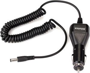 Ailunce HD1 Radio Car Charger 12V-24V Long Cable with LED Light Compatible with Ailunce HD1 Retevis RT5 RT29 RT87 RB23 Walkie Talkies Charger Station (1 Pack)