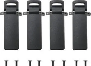 ITROLLE Walkie Talkie Back Clip 4PCS Black Radio Belt Clips for Baofeng UV-5R UV-5RA UV-5RB UV-5RC 5RD 5RE 5RE Two Way Radio Accessories