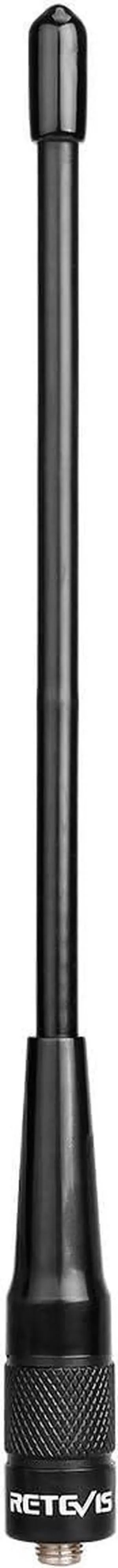 Retevis SMA-F 2 Way Radio Antenna,144/430Mhz Dual Band Antenna,2.15dBi High Gain Antenna Compatible with Baofeng UV-5R BF-F8HP Retevis RT29 RT-5R RT5 RT-5RV RT21V Ailunce HD1 Walkie Talkies(1 Pack)