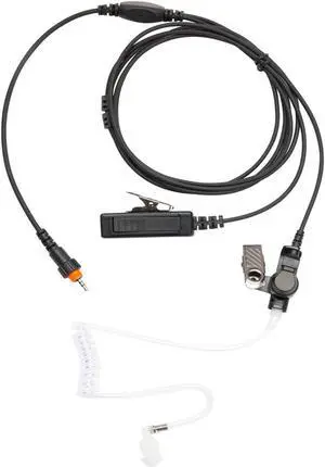 AIRSN CLP1010 CLP1040 Earpiece for Motorola Walkie Talkie 2 Way Radio with Acoustic Tube 2 Wires Earpiece and Mic PTT