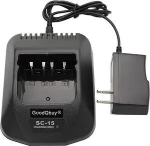 GoodQbuy Rapid Quick Charger is Compatible with Kenwood Radio TK-2100 TK-2101 TK-2102 TK-2107 TK-3100 TK-3101 TK-3102 TK-3107 KNB-16A KNB-17 KNB-21 KNB-21N KNB-22 KNB-22N
