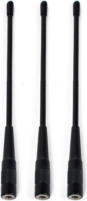 HYS 701N SMA-Male Dual Band VHF/UHF 144MHz/430MHz Antenna for YAESU VX-1R VX-2R VX-3R TYT TH-UV8R UVF10 UV6R Walkie Talkie(3PCS)