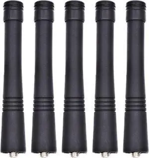 146-174 MHz VHF Stubby Antenna HAD9742A Compatible for Motorola CP200D CP200 CP150 CP200XLS CT250 GP320 GP328 GP340 GP380 GP640 HT750 HT1250 HT1550 Two Way Radio (5 Pack)