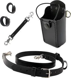 Firefighter Bundle- Anti-Sway Strap for Radio Strap, Radio Strap/Belt, Firefighter's Radio Holder Improved with Metal Rivets