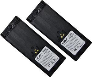 HQRP Two Batteries Compatible with Motorola GP900, GP1200, GP2010, GP2013, HT1000, WPNN4013, HNN9028, MT2000, MTS2000, NTN7143, NTN7143A, NTN7144, NTN7143B Two Way Radio