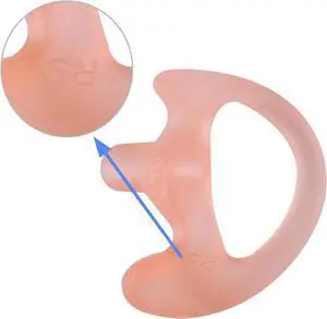 KEYBLU Universal Replacement Soft Silicone Open Ear Insert Earmould for Two Way Radio Earpiece Earmold Coil Tube Audio Kits UV-5R UV-B6 BF-888S UV-B5 (Carnation, 5 Pair Medium)