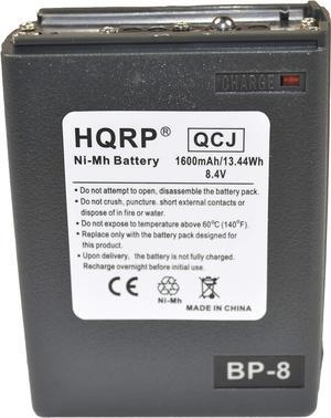 HQRP 1600mAh Ni-MH Battery Works with Realistic Radio Shack HTX-202 / HTX-404 Two Way Radio Replacement