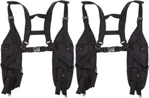 Radio Shoulder Harness Holster Chest Holder Universal Vest Rig for Police Firefighter Two Way Radio Search Rescue Essentials