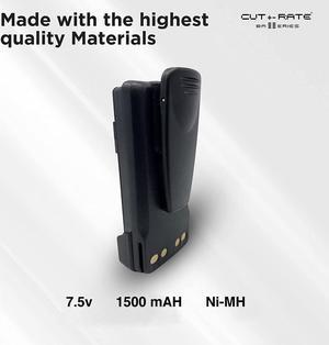 Battery Compatible with Motorola XPR 3500e Rechargeable Two Way Radio 7.5v 1500mAH Ni-MH