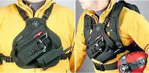 Coaxsher Radio Chest Harness Rig for 2 Way Radio, GPS and Hand Held Electronics | Ideal for Tactical Search and Rescue, Ski Patrol, Military and Emergency Response Personnel (RP-1 Scout)