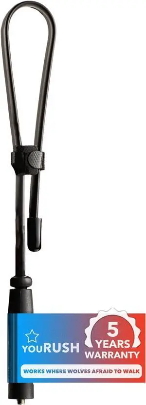 youRUSH Ham Radio Baofeng Tactical Antenna Foldable Compatible with Baofeng UV-5R UV-82 BF-F8HP 18.7 Antenna SMA Female Connector Dual Band VHF/UHF for Two Way Radio & Lanyard youRUSH