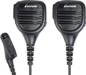Speaker Mic for Motorola APX 6000 Radio Noise Reduction Shoulder Microphone Compatible with Motorola Radios APX4000 APX6000 APX7000 XPR6350 XPR6550 XPR7350 XPR7550 XPR 7550 7350 6550(2 Pack)