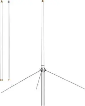 Retevis MA05 Mobile Radio Antenna,144/430MHz High Gain Fiberglass Omni-Directional Base Antenna,Dual-Band 2m/70cm Base/Repeater Antenna,for Retevis RT97 RT95 RA25 AnyTone Mobile Transceiver(1 Pack)