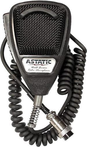 Astatic 636LB1 Dynamic Noise Canceling 4-Pin CB Microphone, Rubberized Black For use with CB Amateur Radio and SSB Communications, Designed for Close Talking Handheld Applications