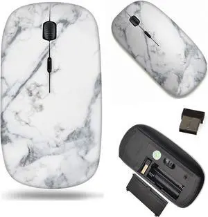 Unique Pattern Optical Mice Mobile Wireless Mouse 2.4G Portable for Notebook, PC, Laptop, Computer - Abstract Marble Texture