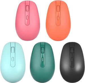 Rii Wireless Mouse RM700 2.4G Silent Mouse with 3200 DPI,Computer Mouse with USB Nano Receiver for Laptop,PC,Mac,Chromebook,Windows (5 Mixed Colors)
