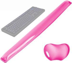Silicone Gel Keyboard Wrist Rest Set Plus Keyboard & Mouse Wrist Support Pad Office, Computer, Laptop, Mac - Durable, Comfortable and Pain Relief