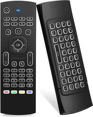 Air Mouse Remote MX3 Pro Backlit Version, Rock&Rown 2.4G Air Remote with Wireless Backlight Keyboard, Best for Android TV Box/PC/Projector/HTPC/All-in-one PC/Raspberry Pi