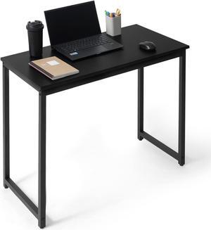 CAPHAUS 32 Inch Computer Desk, Home Office Desk, Modern Work Desk, Writing Desk for Small Space, Simple Desk for Home Use & Office, PC Table, Gaming Desk, Space-Saving Workstation, Black