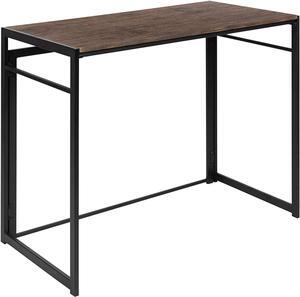 Flash Furniture Walker Rustic Home Office Folding Computer Desk - 40"