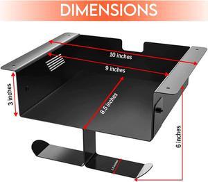 MomsUnited  Premium Under Desk Storage  Convenient Under Desk Drawer  Mountable Desk Drawer for Office & Home  Desk Storage from Alloy Steel  Ideal for Organizing  Size  Black/White
