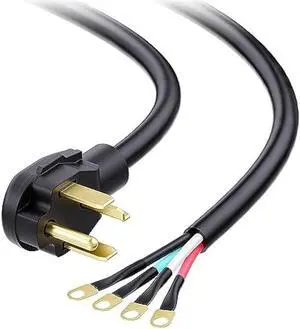 Cable Matters 4 Prong Dryer Cord 10 ft (30 AMP Appliance Power Cord with Dryer Plug, Dryer Power Cord) - 10 Feet (NEMA 14-30P to 4-Wire)