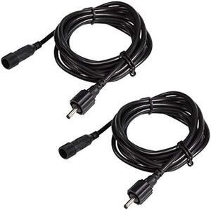 ALOVECO 2 PCS Power Extension Cord, 6.5ft/2M per Cord, 3.5 x 1.35mm DC Extension Wire, IP65 Waterproof, Perfect for Daisy Chain Wiring LED Landscape Lights
