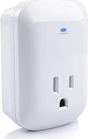 [ETL Listed] Cable Matters 2205 Joules, 1875W Single Outlet Surge Protector for TV, PC, Xbox Series X, PS5, Refrigerators and Other Appliances (Wall Surge Protector / Mini Surge Protector) in White