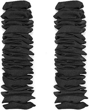 ECUDIS 2 Packs Chandelier Chain Cover Cord Cover 6 Feet, Great for Lamps, Light Fixtures, and Desks, Cable Management, Black